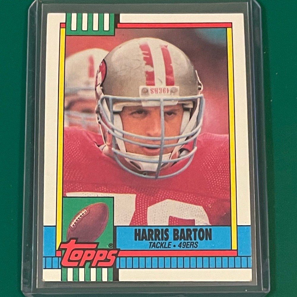 Harris Barton #16 1990 Topps Football Trading Card